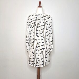 REISS Stevie Snake-Print Shift Dress Size 0